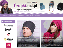Tablet Screenshot of czapki.net.pl